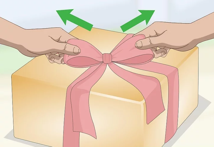 礼盒绳子系法十字系法图片
